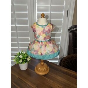 American Girl Doll Truly Me 2017 Retired Bright Blooms Dress Only Easter Spring